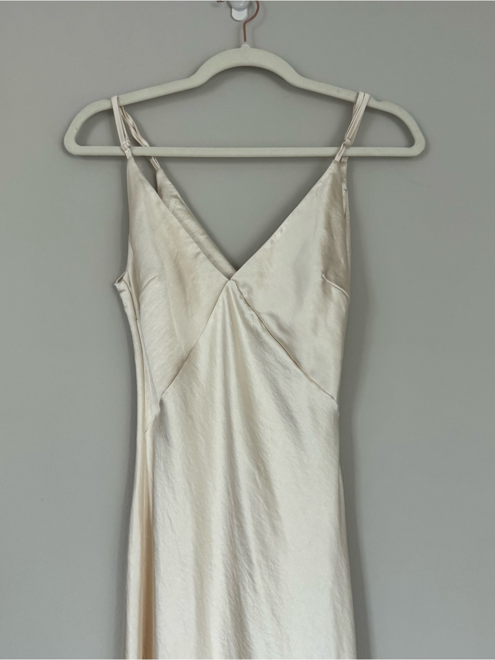 Nasty Gal Textured Satin Paneled Maxi Slip Dress
